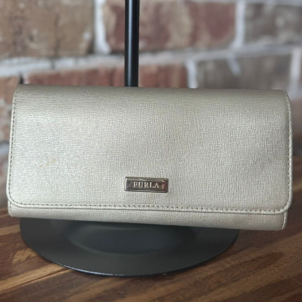 Furla Silver Long Wallet